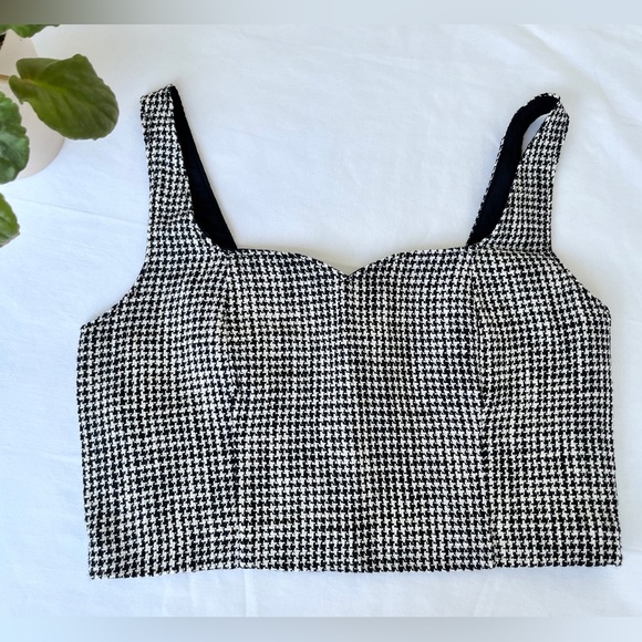 Abercrombie & Fitch | NWT Houndstooth Bustier Top - Picture 6 of 15